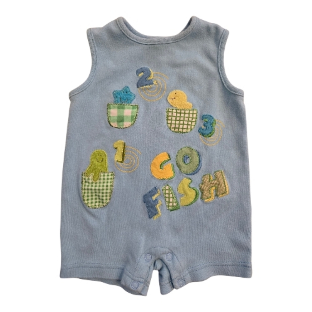 Vintage Y2k Miniwear Go Fish Romper Onesie